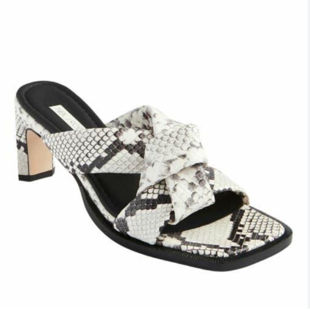 Neil J. Rodgers Snakeskin Print Obi Heel 38.5 NIB